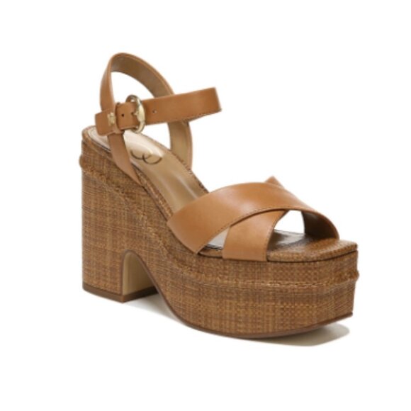 Sam Edelman Women's Trianna Strappy Espadrille Platform Sandals - Size 10 - Picture 1 of 7